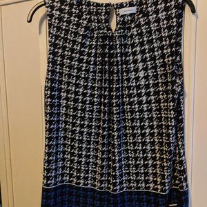 Calvin Klein L Houndstooth inspired blouse
